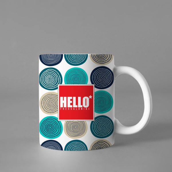 Hello Decorative Colorful Mug, 2019-001