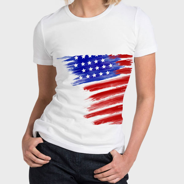 Hello T-Shirt Design 2020-2072, U.S.A. Flag