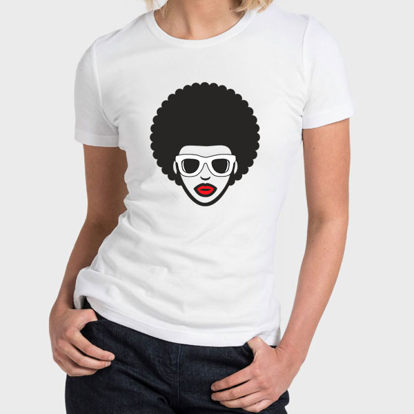 Hello T-Shirt Design 2020-2067, Afro Look Man & Woman
