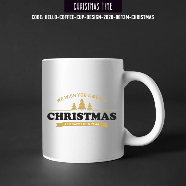 Χριστουγεννιάτικη Κούπα Τυπωμένη, 2020-0013M, Christmas