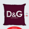 DOLCE & GABBANA, Μαξιλάρι Τυπωμένο, Σχέδιο 2021-3012, Hello Exclusive Design-Bordeaux