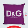 DOLCE & GABBANA, Μαξιλάρι Τυπωμένο, Σχέδιο 2021-3012, Hello Exclusive Design-Dark Purple