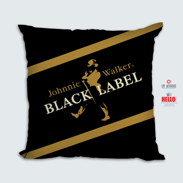 JOHNNIE WALKER, Μαξιλάρι Τυπωμένο, Σχέδιο 2021-3024-Black Label, Hello Exclusive Design