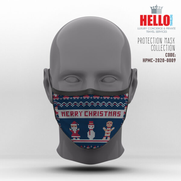 Υφασμάτινη Μάσκα Προστασίας, HPMC-2020-0009, Christmas