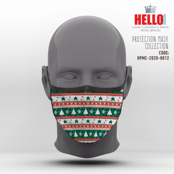 Υφασμάτινη Μάσκα Προστασίας, HPMC-2020-0012, Christmas