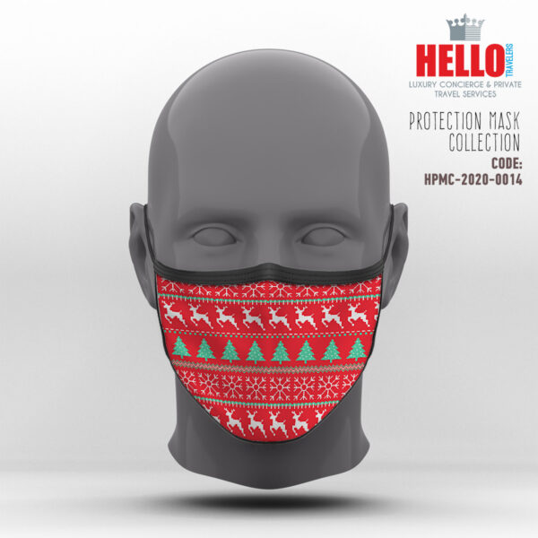 Υφασμάτινη Μάσκα Προστασίας, HPMC-2020-0014, Christmas