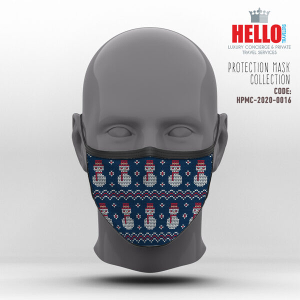 Υφασμάτινη Μάσκα Προστασίας, HPMC-2020-0016, Christmas
