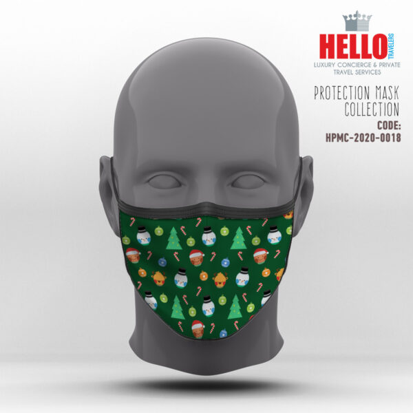 Υφασμάτινη Μάσκα Προστασίας, HPMC-2020-0018, Christmas