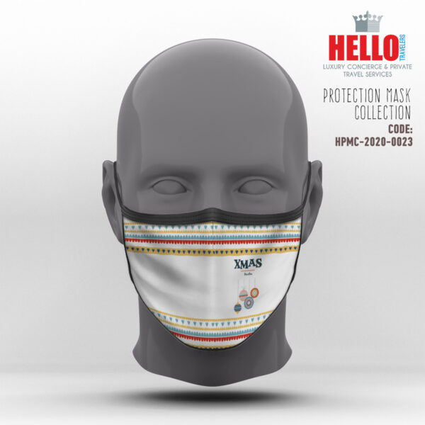Υφασμάτινη Μάσκα Προστασίας, HPMC-2020-0023, Christmas