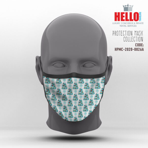 Υφασμάτινη Μάσκα Προστασίας, HPMC-2020-0026A, Christmas