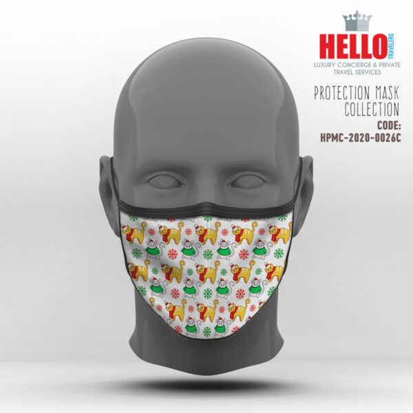 Υφασμάτινη Μάσκα Προστασίας, HPMC-2020-0026C, Christmas