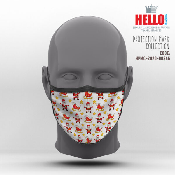 Υφασμάτινη Μάσκα Προστασίας, HPMC-2020-0026G, Christmas