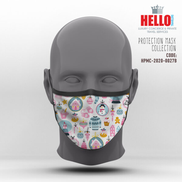 Υφασμάτινη Μάσκα Προστασίας, HPMC-2020-0027B, Christmas