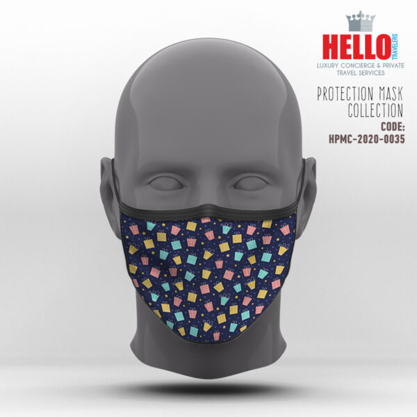 Υφασμάτινη Μάσκα Προστασίας, HPMC-2020-0035, Christmas