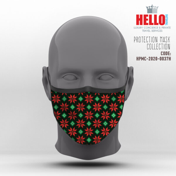 Υφασμάτινη Μάσκα Προστασίας, HPMC-2020-0037H, Christmas