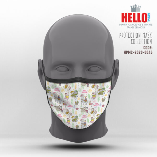 Υφασμάτινη Μάσκα Προστασίας, HPMC-2020-0045, Christmas