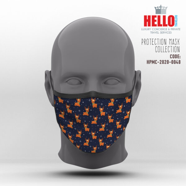 Υφασμάτινη Μάσκα Προστασίας, HPMC-2020-0048, Christmas