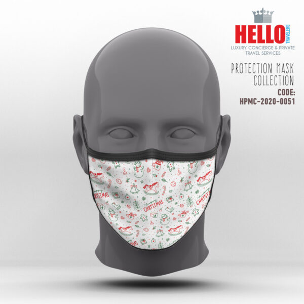 Υφασμάτινη Μάσκα Προστασίας, HPMC-2020-0051, Christmas