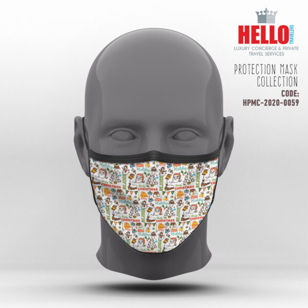 Υφασμάτινη Μάσκα Προστασίας, HPMC-2020-0059, Christmas