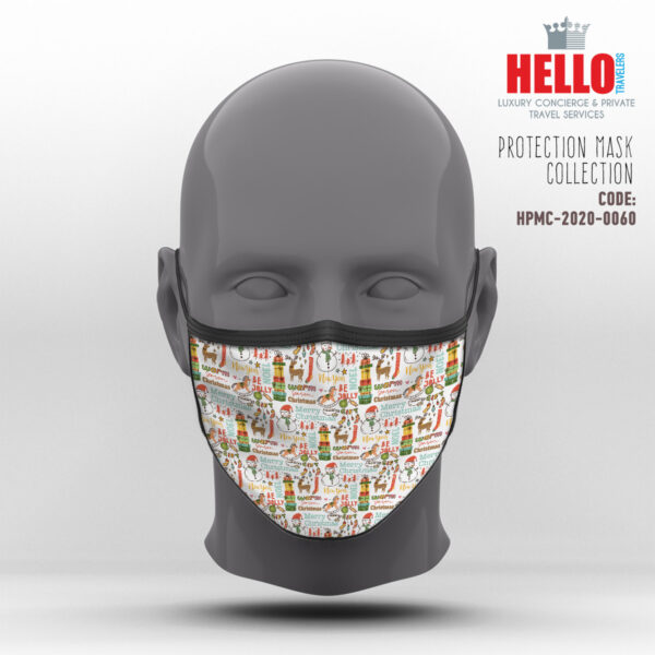 Υφασμάτινη Μάσκα Προστασίας, HPMC-2020-0060, Christmas