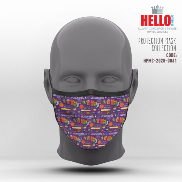 Υφασμάτινη Μάσκα Προστασίας, HPMC-2020-0061, Christmas