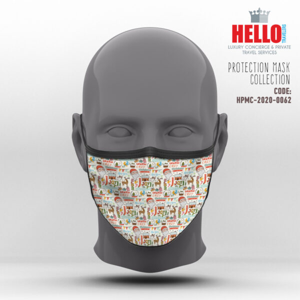 Υφασμάτινη Μάσκα Προστασίας, HPMC-2020-0062, Christmas