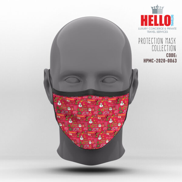 Υφασμάτινη Μάσκα Προστασίας, HPMC-2020-0063, Christmas