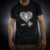 Μπλουζάκι Τυπωμένο 2020-2099, Heart And Key, Hello Design
