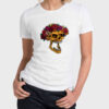 Μπλουζάκι Τυπωμένο 2020-2107, Yellow Skull with Flowers, Hello Design