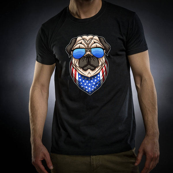 Μπλουζάκι Τυπωμένο 2020-2111, American Dog, Hello Design