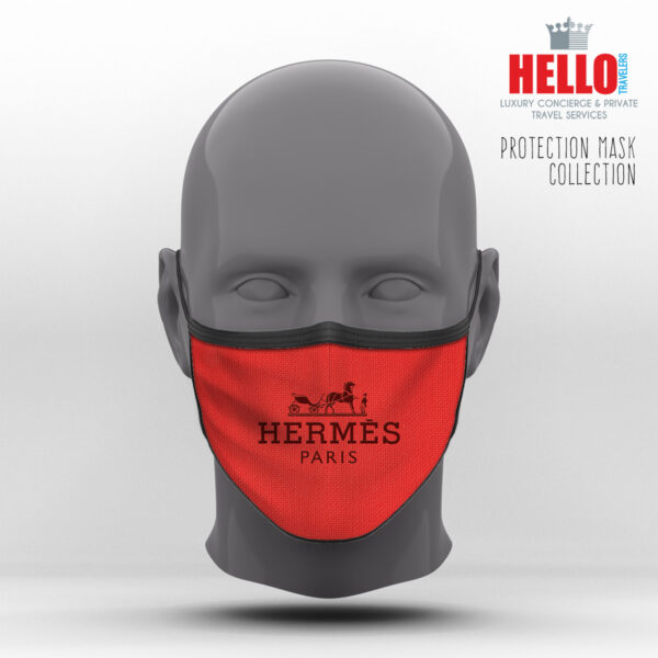 Υφασμάτινη Μάσκα Προστασίας HERMES, Hello Exclusive Design-2021-3011A