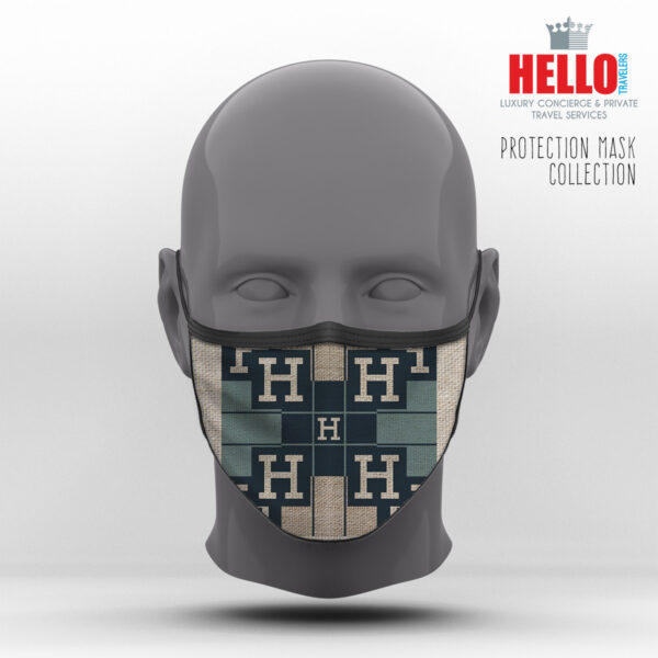 Υφασμάτινη Μάσκα Προστασίας HERMES, Hello Exclusive Design-2021-3011B