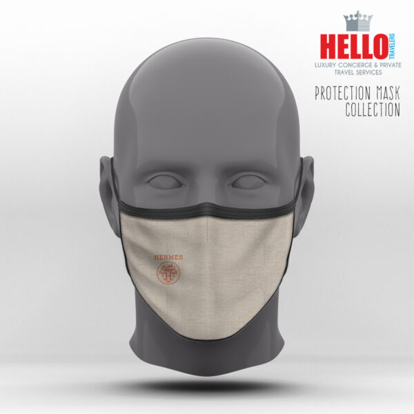 Υφασμάτινη Μάσκα Προστασίας HERMES, Hello Exclusive Design-2021-3011D