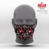 Υφασμάτινη Μάσκα Προστασίας Retro Colorful Pattern, HED-2021-3040