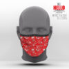 Υφασμάτινη Μάσκα Προστασίας Retro Colorful Pattern, HED-2021-3041