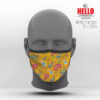 Υφασμάτινη Μάσκα Προστασίας Retro Colorful Pattern, HED-2021-3044