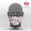 Υφασμάτινη Μάσκα Προστασίας Retro Colorful Pattern, HED-2021-3044