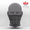 Υφασμάτινη Μάσκα Προστασίας Arabic Geometric Pattern, HED-2021-3045E