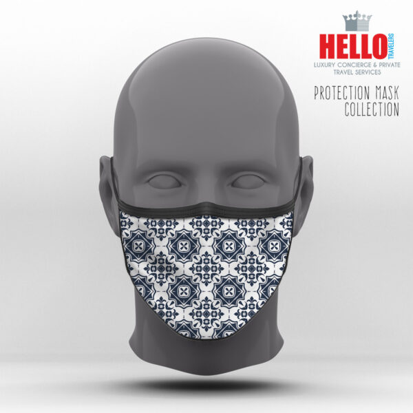 Υφασμάτινη Μάσκα Προστασίας Arabic Geometric Pattern, HED-2021-3054B