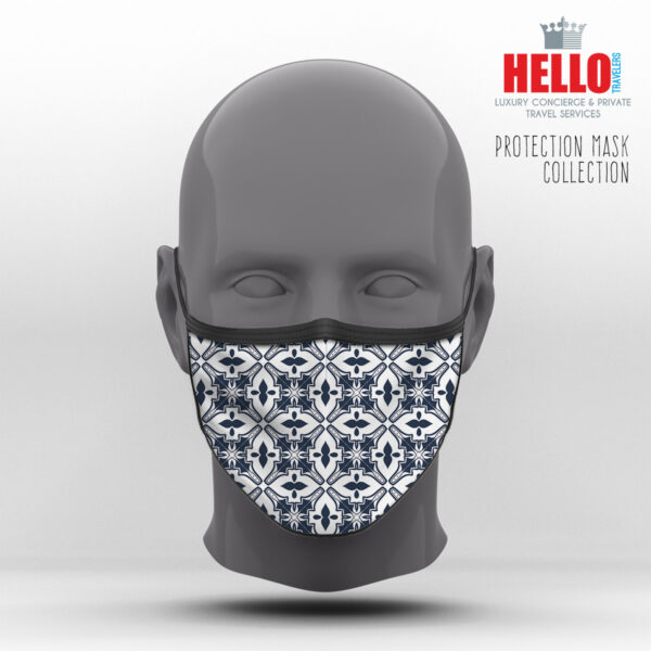 Υφασμάτινη Μάσκα Προστασίας Arabic Geometric Pattern, HED-2021-3054G