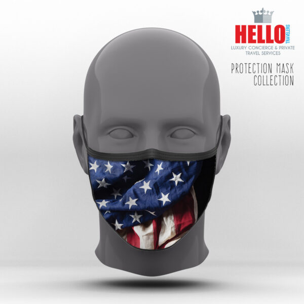 Υφασμάτινη Μάσκα Προστασίας USA Flag, HED-2021-3059
