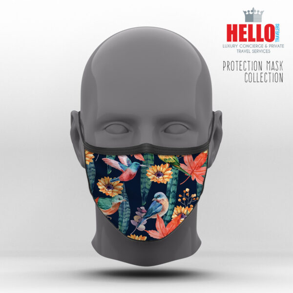 Υφασμάτινη Μάσκα Προστασίας Tropical Collection, HED-2021-3061