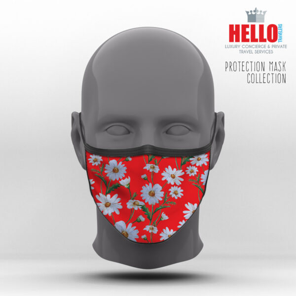 Υφασμάτινη Μάσκα Προστασίας Flower Collection, HED-2021-3074