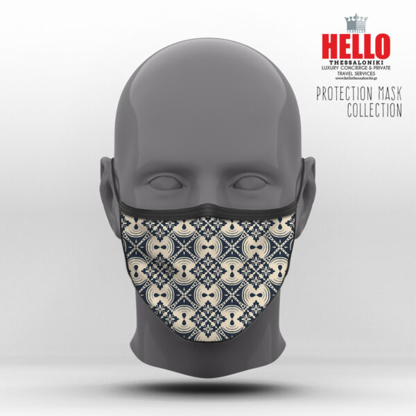 Υφασμάτινη Μάσκα Προστασίας Arabic Geometric Pattern, HED-2021-3085B