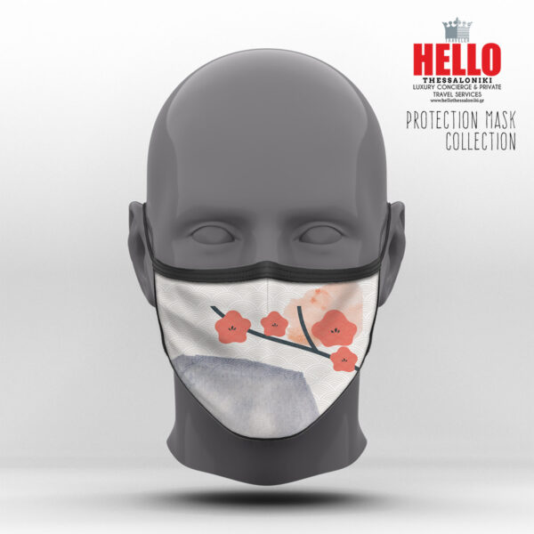 Υφασμάτινη Μάσκα Προστασίας Chinese Flower Collection, HED-2021-3090C