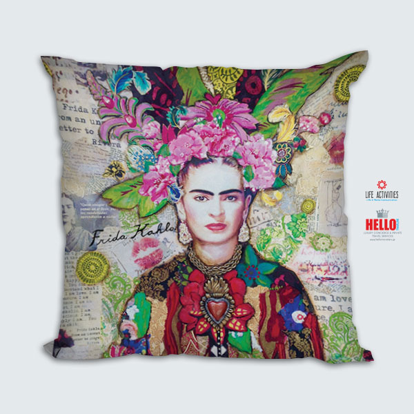 Μαξιλάρι Τυπωμένο, Σχέδιο 2021-3140, Frida Cahlo, Hello Exclusive Design