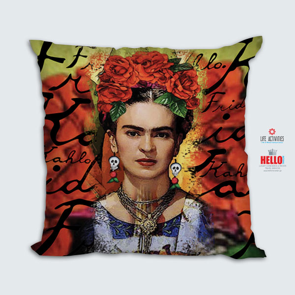 Μαξιλάρι Τυπωμένο, Σχέδιο 2021-3141, Frida Cahlo, Hello Exclusive Design