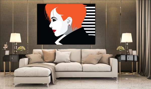 Πίνακας Ζωγραφικής, Γυναίκα με Πορτοκαλί Κοντά Μαλλιά, HEP-2021-4127