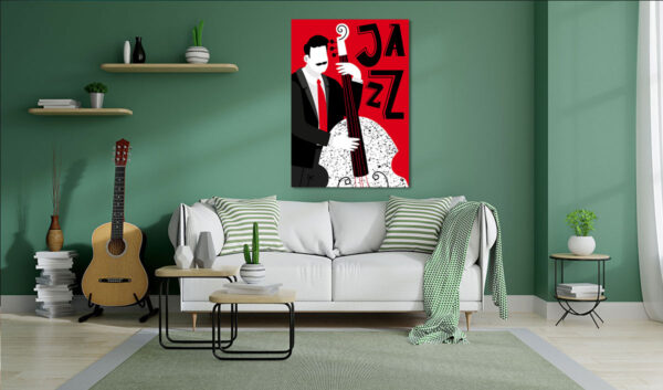 Πίνακας Ζωγραφικής, Jazz Music Poster, HEP-2021-4149E
