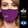 Υφασμάτινη Μάσκα Προστασίας Evil Eye Charm, Φυλαχτό Μάτι, HED-2021-3167